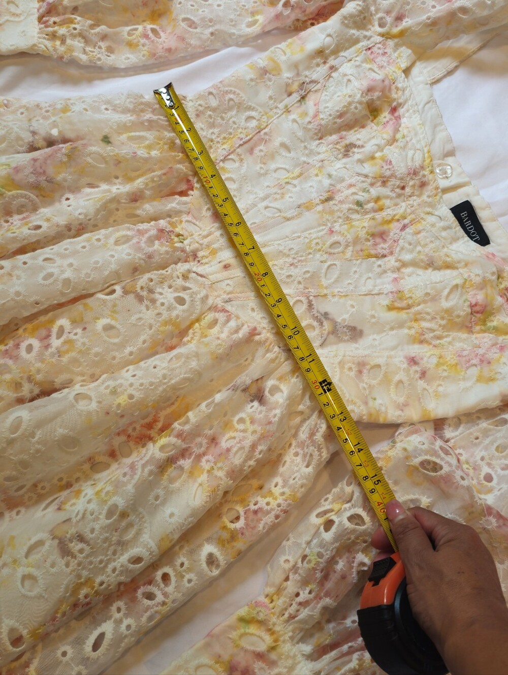 Bardot Floral Mini Dress S - Picture 7 of 7